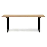 thumbnail of Mesa Listones Exeter Eco-Line Negra 160x78x75cm en madera maciza acabado envejecido de gran espesor Box Furniture