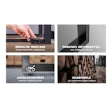 thumbnail of SAM® Esstisch Baumkante massiv Akazie nussbaumfarben 300 x 120 silber VALIN