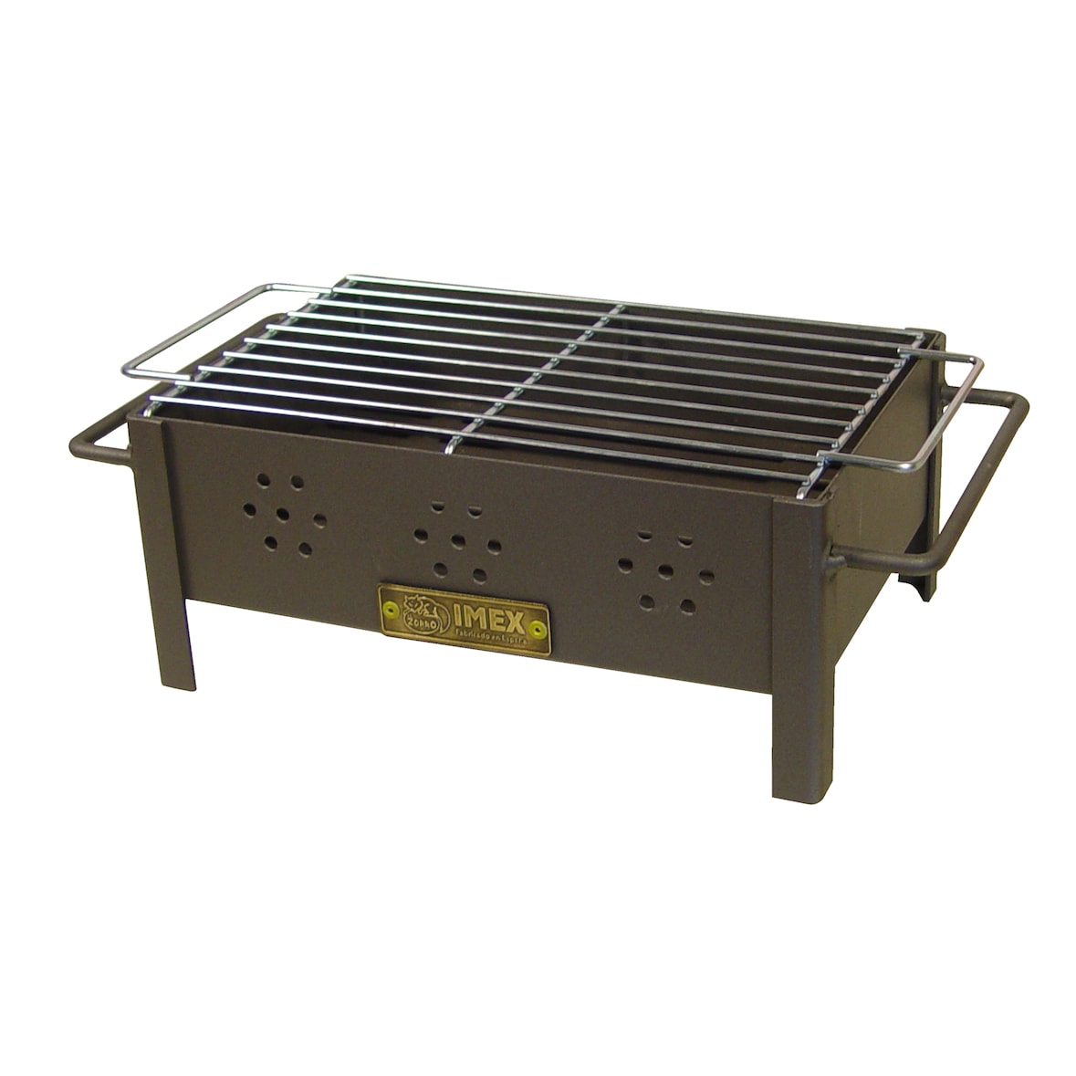 Barbecue de table Imex El Zorro avec grille à charbon galvanisé 31x21x14cm