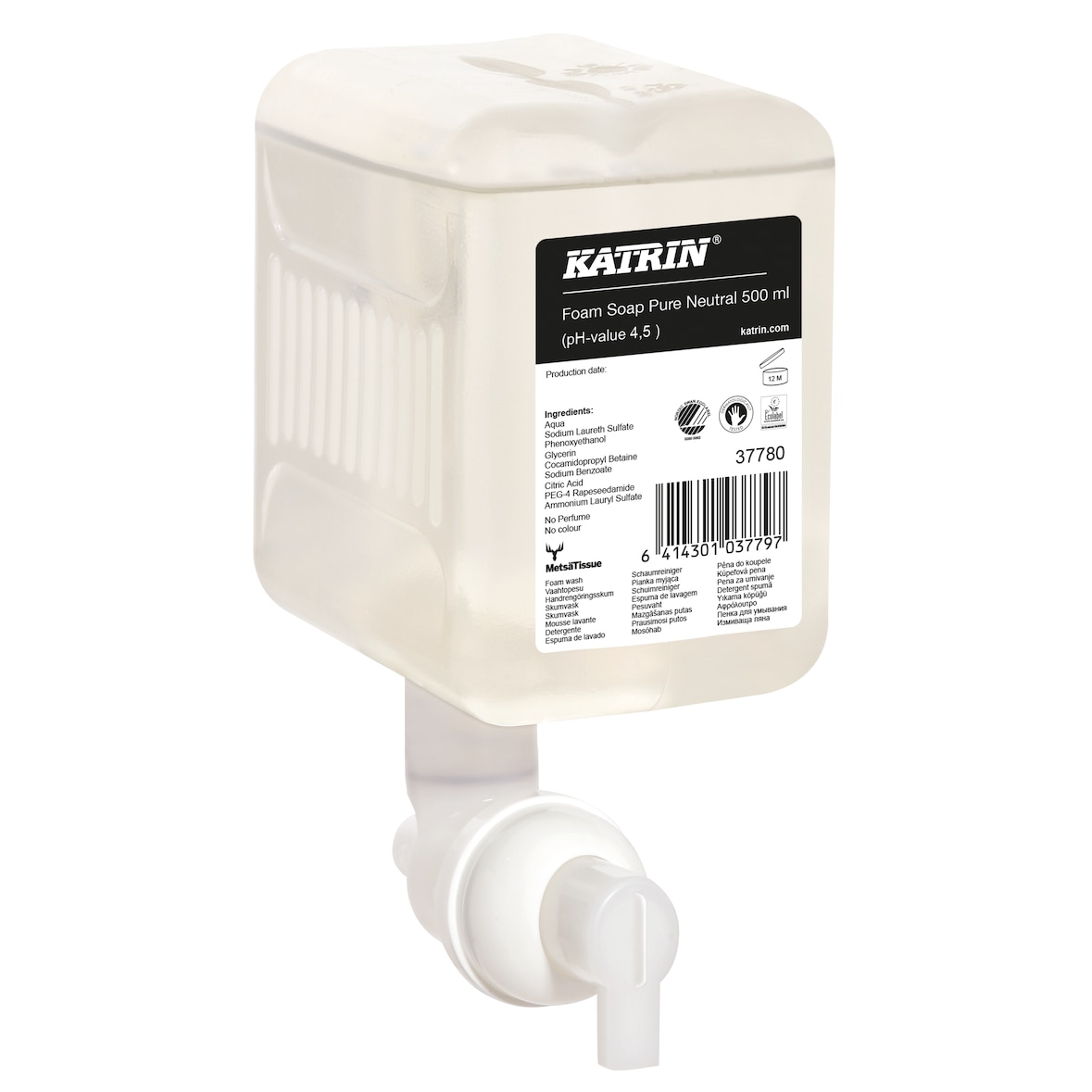 Katrin Handwaschschaum 500ml pure neutral VE mit 12 Flaschen
