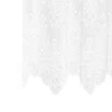 thumbnail of vidaXL Spitzenvorhang mit Vorhängen Floral Weiß 160 x 400 cm Polyester