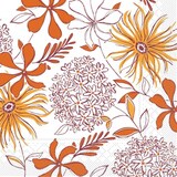 thumbnail of Mank Serviette Softpoint Hilde in Terrakotta-Bordeaux, 40 x 40 cm, 50 Stück - Herbst