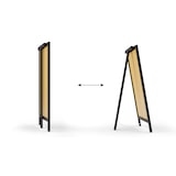 thumbnail of ALLboards Kundenstopper, SCHWARZ, Aufsteller mit Kreidefläche, einseitig 78×44 cm, Werbeaufsteller