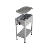 thumbnail of ChattenTec Professional doppelwandiger Gastrobräter 1-flammig Standgerät 4 kW, Flüssiggas 340x530x830 mm mit Gewerberegler und Pfanne