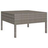 thumbnail of vidaXL 10-delige tuin loungeset met kussens poly rattan grijs