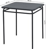 thumbnail of METRO Professional Mesa gastro, acero, 68 x 68 x 72 cm, apilable, gris oscuro