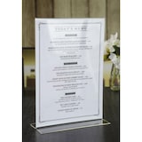 thumbnail of Olympia Tischaufsteller Acryl T-Form A4