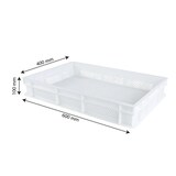 thumbnail of Caisse finement ajourée GILAC 600 x 400 x 100 mm 18 L - Blanc