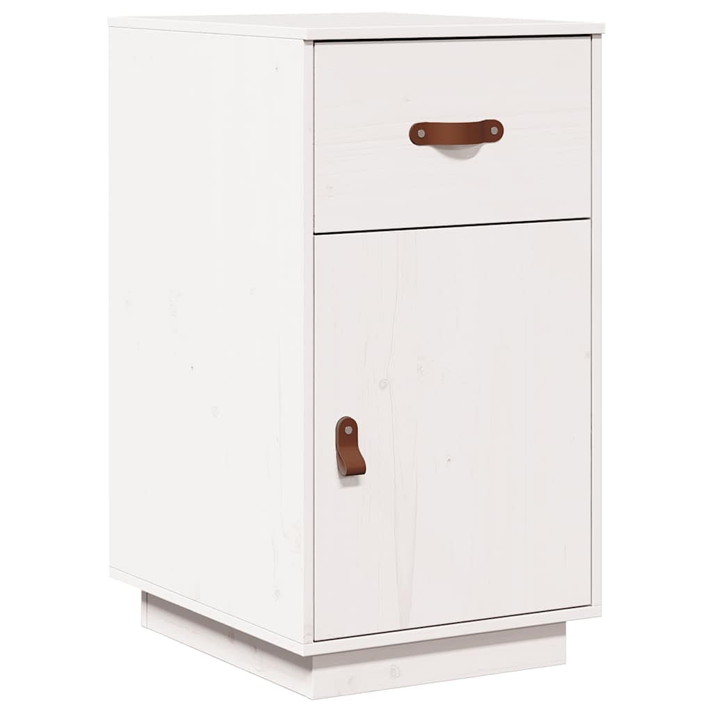 vidaXL Schreibtisch-Schrank Weiß 40x50x75 cm Massivholz Kiefer