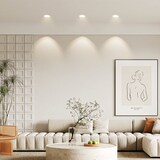 thumbnail of 3er Set 4.8W LED Einbauspot Einbaustrahler Einbauleuchte 520 Lumen IP65 wasserdicht schwarzer Rahmen - Warmweiß
