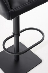 thumbnail of Barhocker SIHAR - Kunstleder Schwarz 64x45x88 cm Schwarz | Barstuhl Höhenverstellbar Mit Lehne Drehbar Tresenhocker Tresenstuhl Kneipenhocker