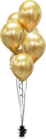 thumbnail of 7 glossy Luftballons gold