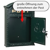 thumbnail of Briefkasten Englischer Postkasten zur Wandmontage grün Nostalgie Antik Stil