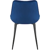 thumbnail of Set van 2 eetkamerstoelen Wallace fluweel blauw