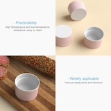 thumbnail of Intirilife 6-teiliges Set Souffléformen Auflaufförmchen aus Porzellan in Hell Pink mit 7.8 x 4.6 cm Größe