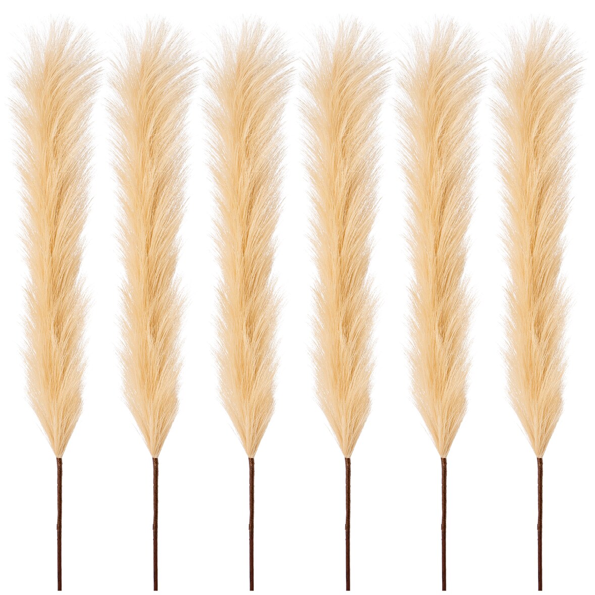 CREATIV green künstliche Pflanze Pampasgras, 113cm, creme, 6er Set