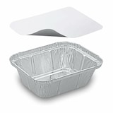 thumbnail of 40x Alu-Servierschale Aluschale eckig  250ml inklusiv Deckel
