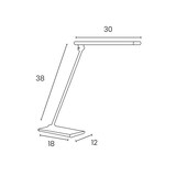 thumbnail of Lampe pliable Terra, à LED, coloris gris métal