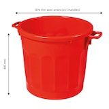 thumbnail of GILAC Conteneur alimentaire HACCP - 75 L - Rouge G612033