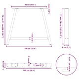 thumbnail of Helloshop26 - Set di 2 gambe robuste per tavolo da pranzo a forma di A 100 x 72 cm con moderna regolazione dell'altezza acciaio 02_0057141