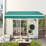thumbnail of Outsunny Tenda da Sole a Manovella Copertura Impermeabile 4x2.5m Verde