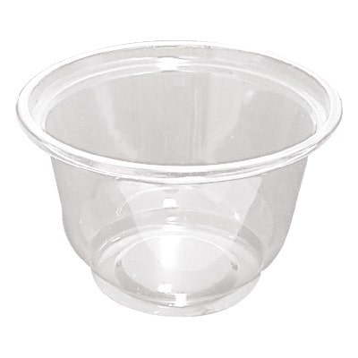 ECOLOMIQUE - 50 Pcs - Coupe dessert plastique PET transparent - 180 ml, Ø95 mm - ECO210COUP180
