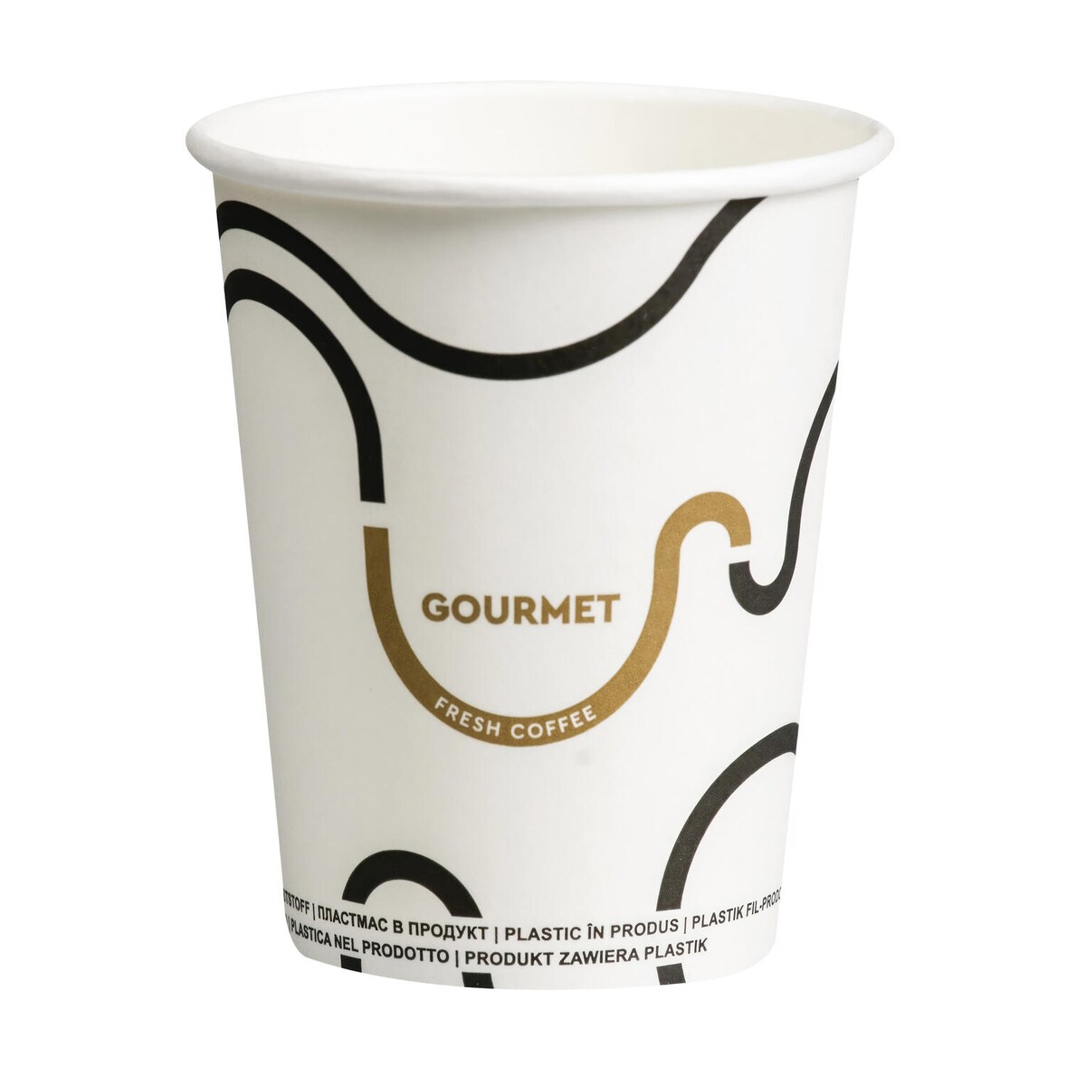 VEPATIM 100 Kaffeebecher CoffeeToGo Pappbecher GOURMET WHITE Fresh Coffee 200ml