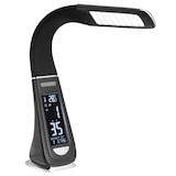 thumbnail of MONZANA® LED Schreibtischlampe mit Display Kalender Uhr Wecker Dimmbar Nachttischlampe Tischlampe Tischleuchte Schwarz