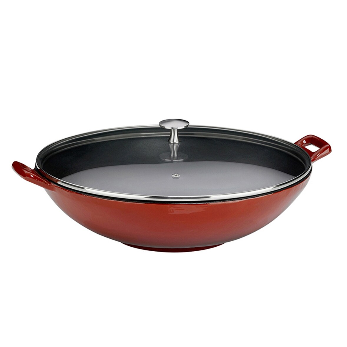Kela Wok Calido Rund aus Gusseisen mit Emaillenbeschichtung H 17cm