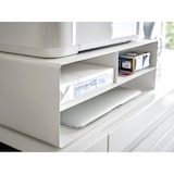 thumbnail of Yamazaki Druckerstation Druckerregal Druckertrolley Druckerschrank mit Rollen 48x19x37cm Metall weiß