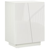 thumbnail of HOMCOM Aparador Sala de Estar Armário Auxiliar com 2 Portas de Alto Brilho e Prateleiras Ajustáveis 70x40x88 cm Branco
