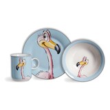 thumbnail of Ritzenhoff & Breker HAPPY ZOO Flamingokind Flo Kindergeschirr Set 3-teilig