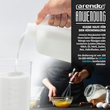 thumbnail of Arendo Messbecher mit Deckel, 600 ml, 20 Unzen, Klarsichtbecher aus Kunststoff, ideal für Handmixer, Stabmixer, Handrührer