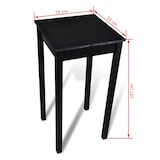 thumbnail of Helloshop26 - Table haute mange debout bar bistrot noir MDF 107 cm 0902116