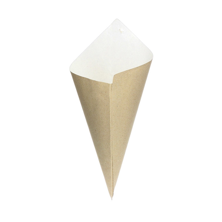 MONOUSO - Cono di Carta Marrone 29,5cm 250g (200 Pezzi)