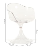 thumbnail of Set 2 Sedie in policarbonato, solide, leggere, monoscocca, design contemporaneo e raffinato, ideale per soggiorno, uffici, interno - KIARA/Trasparente