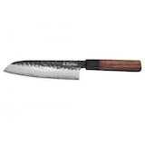 thumbnail of Couteau Sayuto Sequoia San Mai modèle santoku 18cm brute de forge