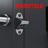 thumbnail of Barbecue Grill A Carbonella BBQ Giardino Picnic Terrazzo Coperchio Ruote Termometro Ripiano Ribaltabile 4 Ganci Manico Acciaio Inox 106x46x114 cm Nero