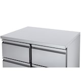 thumbnail of METRO Professional Bancada refrigerador GDS3600, aço inoxidável, 88 x 90 x 70 cm, 97 L, 220 W, com fechadura, 4 gavetas, prateado