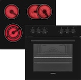 thumbnail of Telefunken ECHS65A-B2 Einbauherd-Set | Elektro-Herd-Kochfeld-Kombi | Backofen & Glaskeramik-Kochfeld | Hot Air Shield