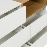 thumbnail of Sideboard MELMO S 120x40x76 cm 5 Schubladen weiß/eiche hjh LIVING