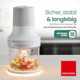 thumbnail of Emerio Zerkleinerer 260 W – 500 ml – 2 Stufen – Kunststoffbehälter – 4 Edelstahlmesser – rutschfeste Füße – Kabelaufbewahrung – MC-122649.2