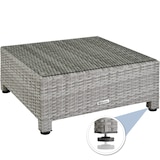 thumbnail of tectake Conjunto de descanso de ratán con estructura de aluminio, incluyendo fundas en 2 colores  Gris Claro