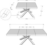 thumbnail of Ausziehbarer Tisch 90x130/234 cm Volantis Premium Zementgestell 4/A
