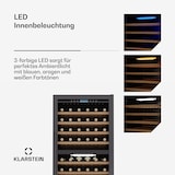 thumbnail of Klarstein Vinovilla Trio Weinkühlschrank | 144 Flaschen | 3 Zonen | 38 dB | 12 Regale | Kompressor | 413 Liter Schwarz