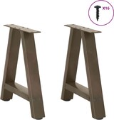 thumbnail of Helloshop26 - Set mit 2 A-förmigen Couchtischbeinen 38 x 42–43 cm optimale Stabilität modernes Design schwarzer Stahl 02_0057111