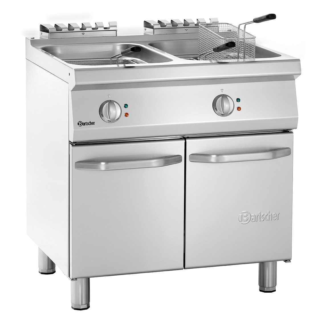 Friteuse | SERIE 700 | Elektrisch | 15+15L | 100°C/190°C | 30kW (400V) | Aftapkranen | 800x700x850(h)mm