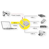 thumbnail of VALUE Hub USB 3.2 Gen 1, 4 porte (2x USB-A + 2x USB-C), con cavo di prolunga, nero, 10 m