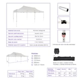 thumbnail of Tenda Pavilhão Dobrável Profissional Alumínio Expert 3x6 Azul | Estrutura Hexagonal 40x40x1,6 mm | Resistente para Exterior e Eventos