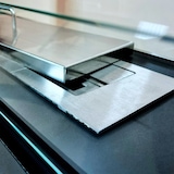 thumbnail of Camino a bioetanolo da terra per interno esterno Giotto S Nero 100x30x70